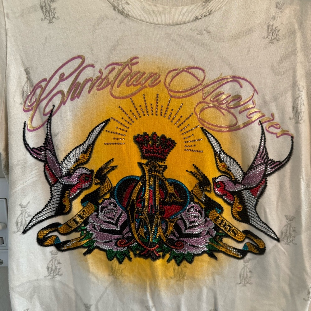 Christian Audigier Embellished shirt